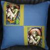 Mummy Pillow with Blue and Green Fabric