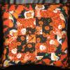 Orange Patchwork Pillow #1